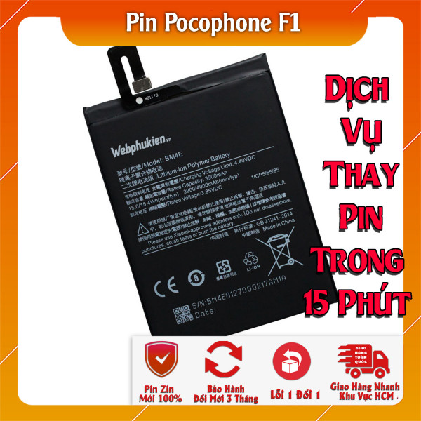 Pin Webphukien cho Xiaomi Pocophone F1  Việt Nam BM4E - 4000mAh